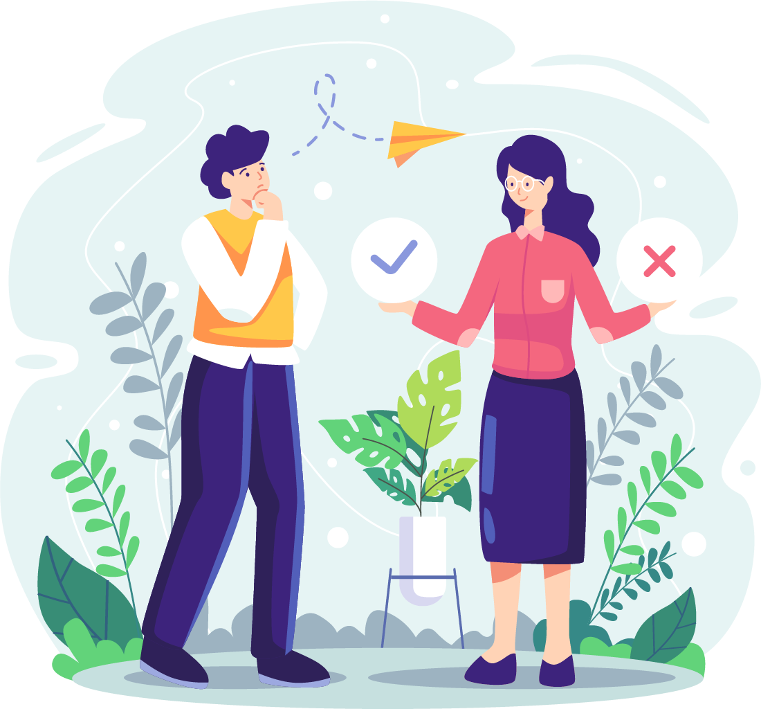 Make Decision Illustration