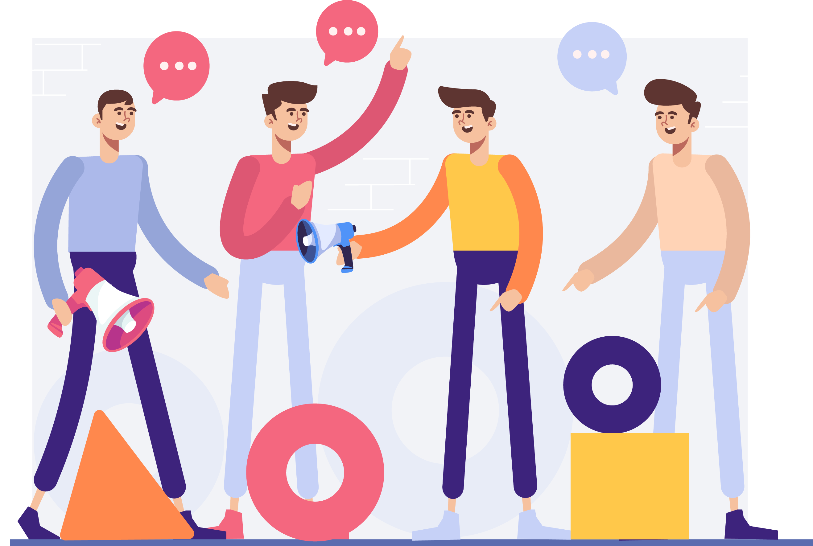 People Comunication illustration